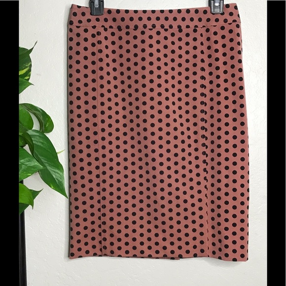 LOFT Polkadot career skirt 4 - Picture 2 of 9